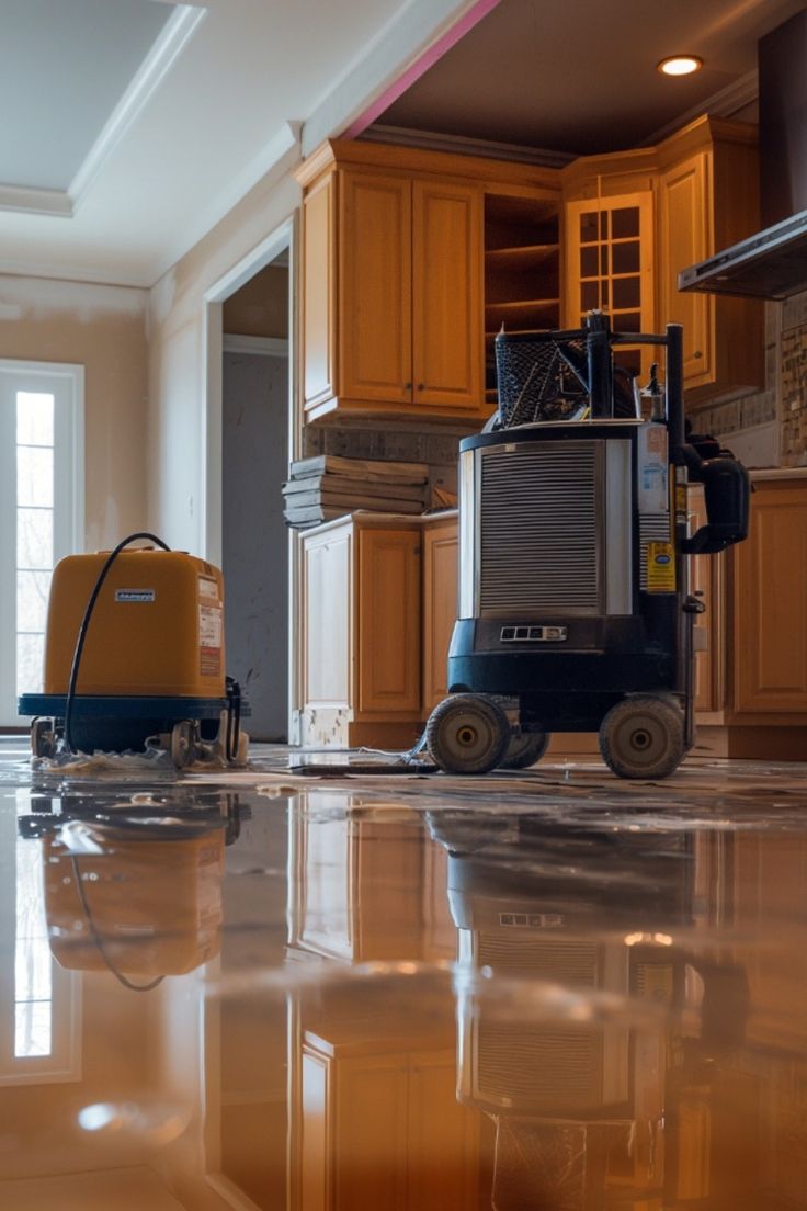 Legacy Water Restoration technician inspecting moisture damage in an Austin property