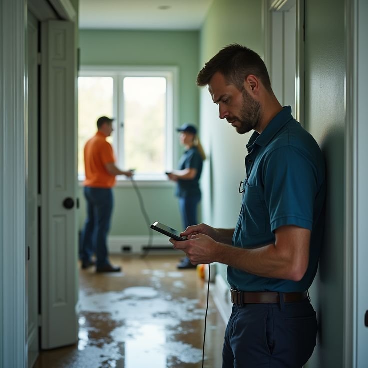 Legacy Water Restoration technician serving a property in Cedar Park, TX